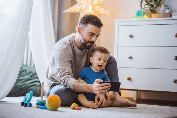istock Watching cartoons together 1278947731