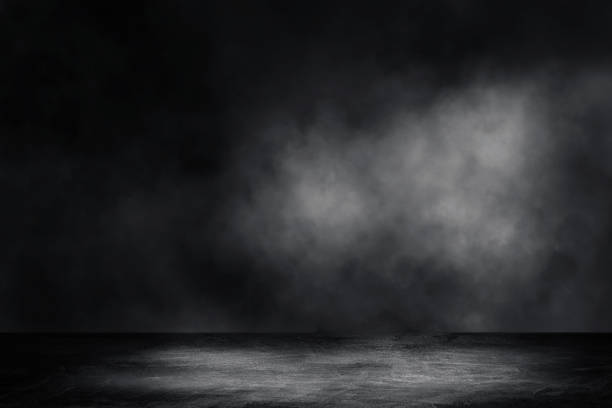 istock Concrete floor grunge texture background with fog or mist and lighting effect. 1278951805