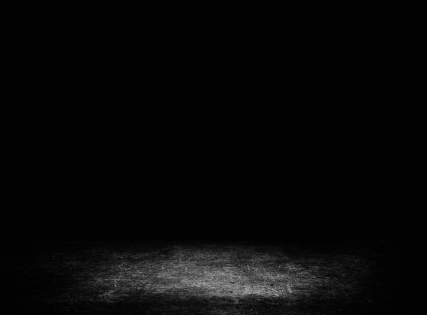 istock Studio dark room concrete floor grunge texture background. 1278951898