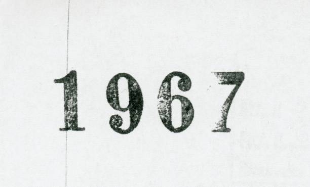 Vintage year 1967 stamp