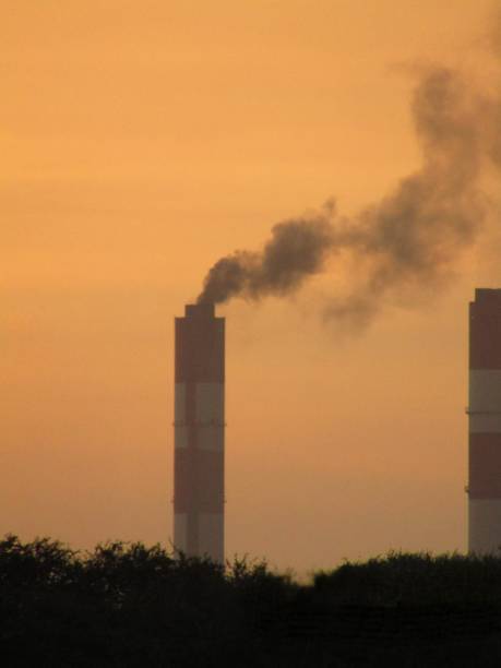 istock Sun set in industrial area. 1278954561