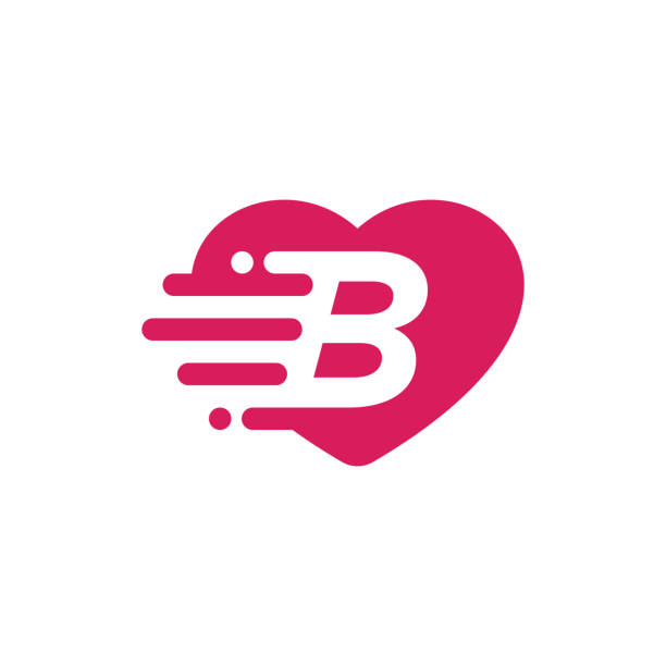 B In Heart 100+ B Heart Logo Stock Illustrations, Royalty-Free Vector Graphics ...