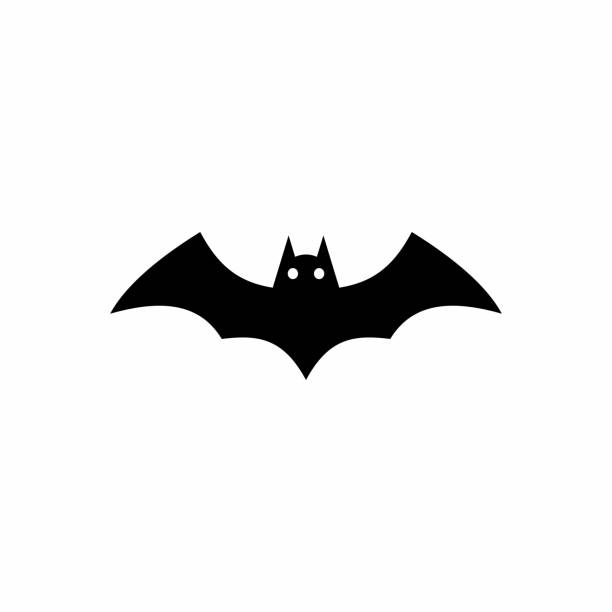 輝く目、ハロウィーンの休日とハロウィーンのバットアイコン。 - bat vampire silhouette halloween点のイラスト素材／クリップアート素材／マンガ素材／アイコン素材