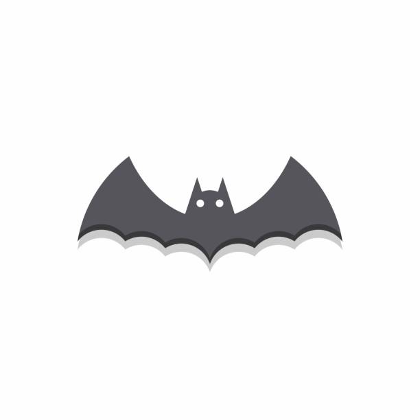 istock Halloween bat icon with glowing eyes, Halloween holiday. 1278962137