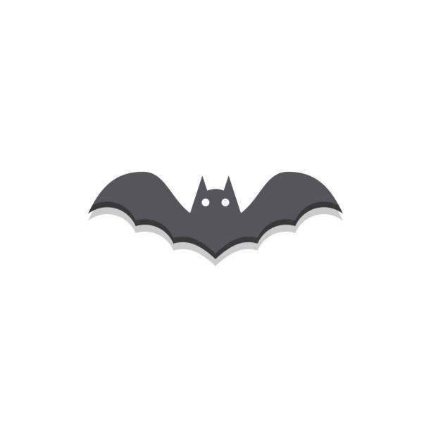 istock Halloween bat icon with glowing eyes, Halloween holiday. 1278965005