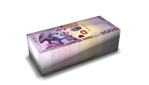 istock Albanian Banknotes Money Stack on White Background_0000-2 1278965238