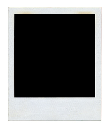 Instant polaroid frame isolated on a white background
