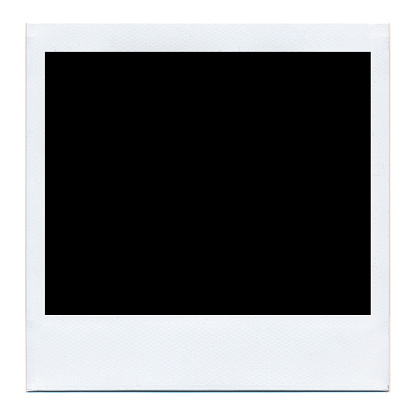 Instant polaroid frame isolated on a white background