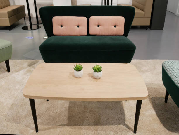 istock fabric armchair with coffee table 1278967364