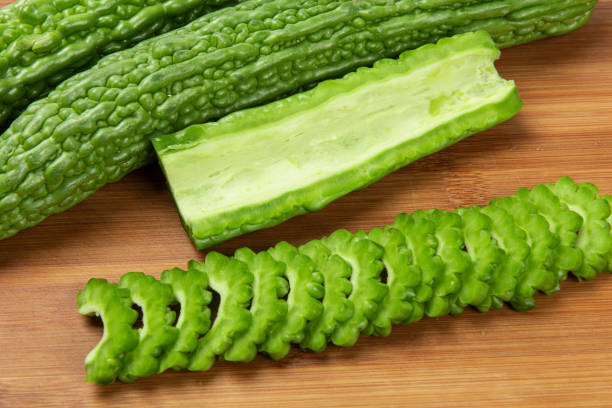 istock slices of bitter gourd arranged on chopping board 1278968643