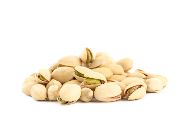 istock Pistachios isolated on white background 1278969137