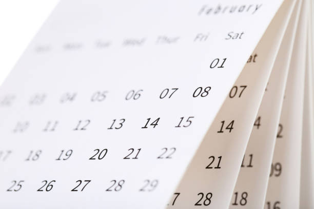 istock Background of paper calendar page 1278970111
