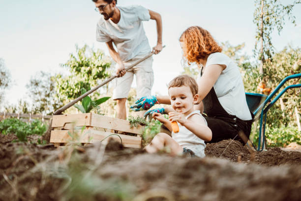 istock Family gardening together 1278970513