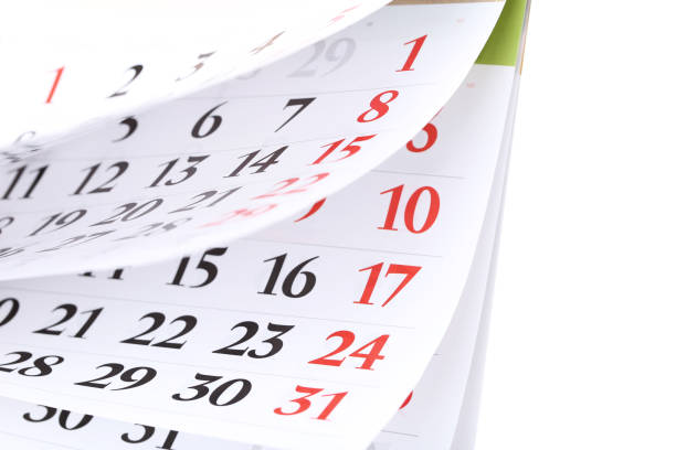 istock Background of paper calendar page 1278971112