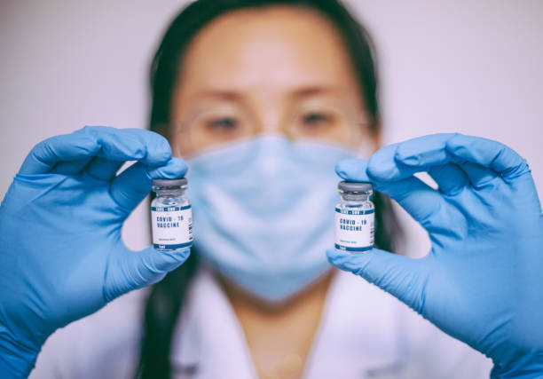 istock Vaccine and syringe injection It use for prevention, immunization and treatment from COVID-19 1278971465