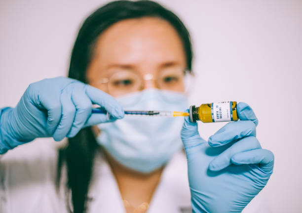 istock Vaccine and syringe injection It use for prevention, immunization and treatment from COVID-19 1278971517