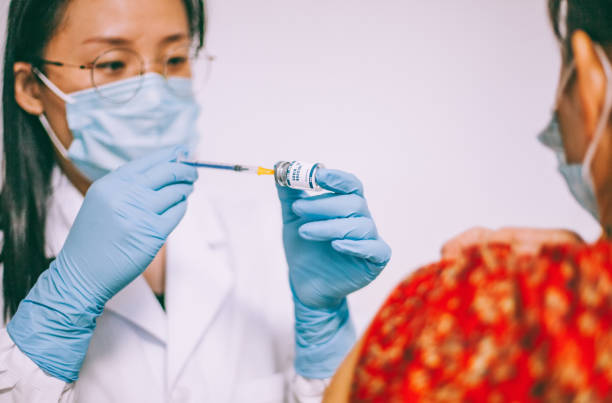 istock Vaccine and syringe injection It use for prevention, immunization and treatment from COVID-19 1278971520