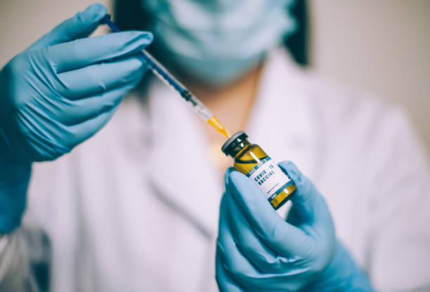 Vaccine and syringe injection It use for prevention, immunization and treatment from COVID-19