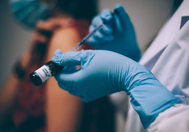 istock Vaccine and syringe injection It use for prevention, immunization and treatment from COVID-19 1278971562