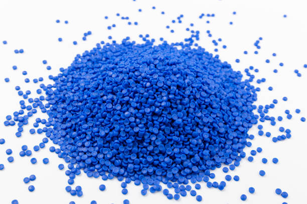 istock Close-up of plastic polymer granules. hand hold Polymer pellets. polymer plastic. compound polymer. 1278973534