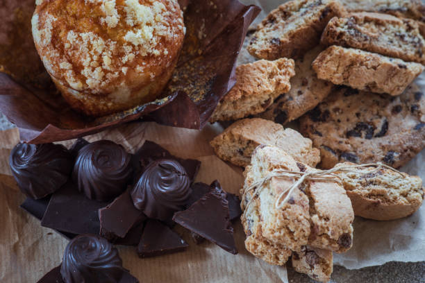 istock biscuits, muffins and dried fruits for tea 1278974398
