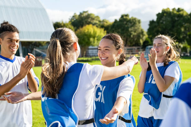 istock Young football team celebrating victory 1278976830