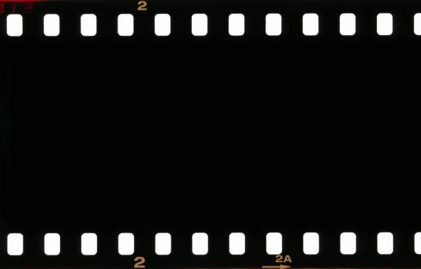 Vintage 35mm filmstrip Vintage 35mm filmstrip on a white background negative image technique photos stock pictures, royalty-free photos & images