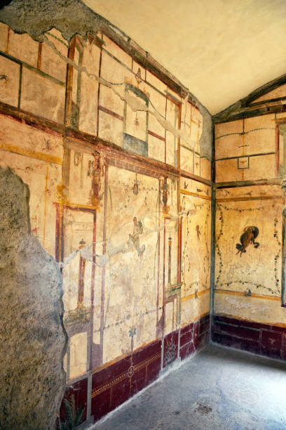 istock Painted wall in Pompeii Italy 1278979989