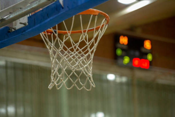 istock Basketball hoop with scoreboard 1278980055
