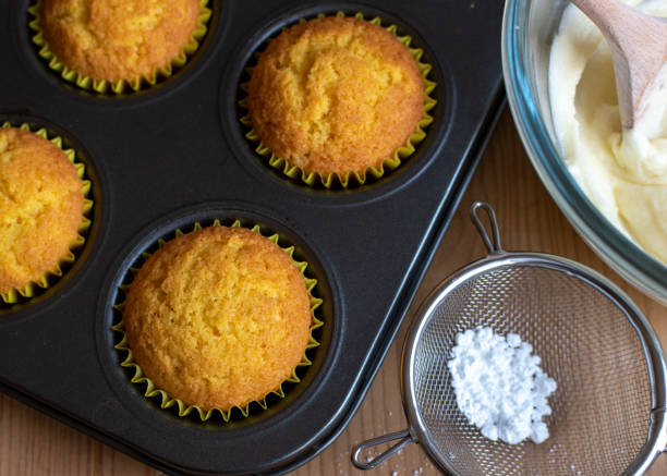 istock Cupcakes and a bowl of buttercream icing 1278980131