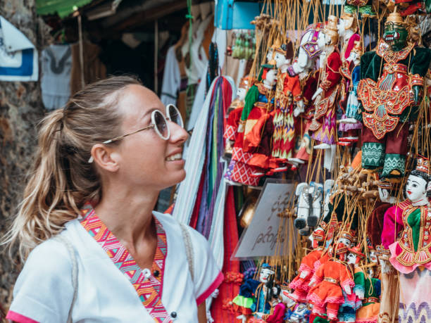 istock Woman visiting market in Bagan 1278982915