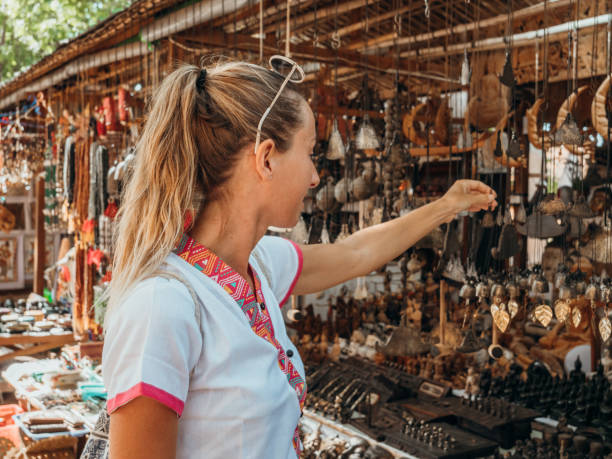 istock Woman visiting market in Bagan 1278982932