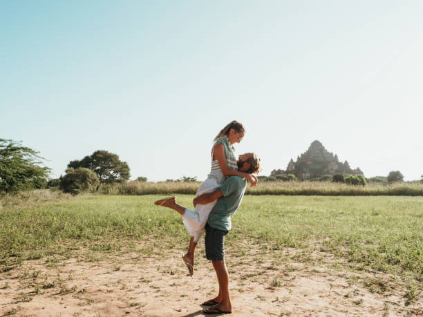 istock Couple having fun in Bagan, Myanmar 1278983137