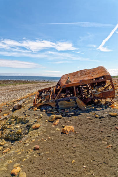 istock Wrecked old car - Durham Heritage Coast 1278986116