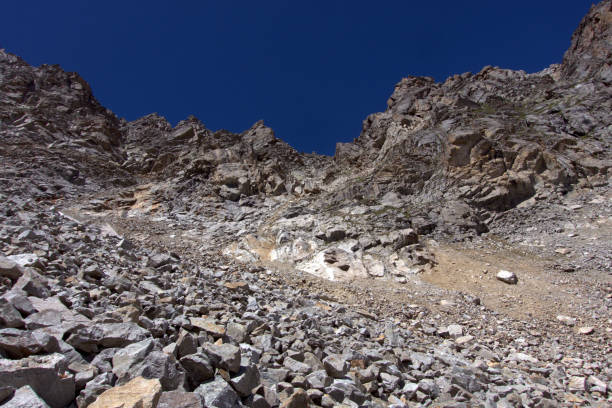 istock Mountain pass. View of the mountain slopes. 1278987921