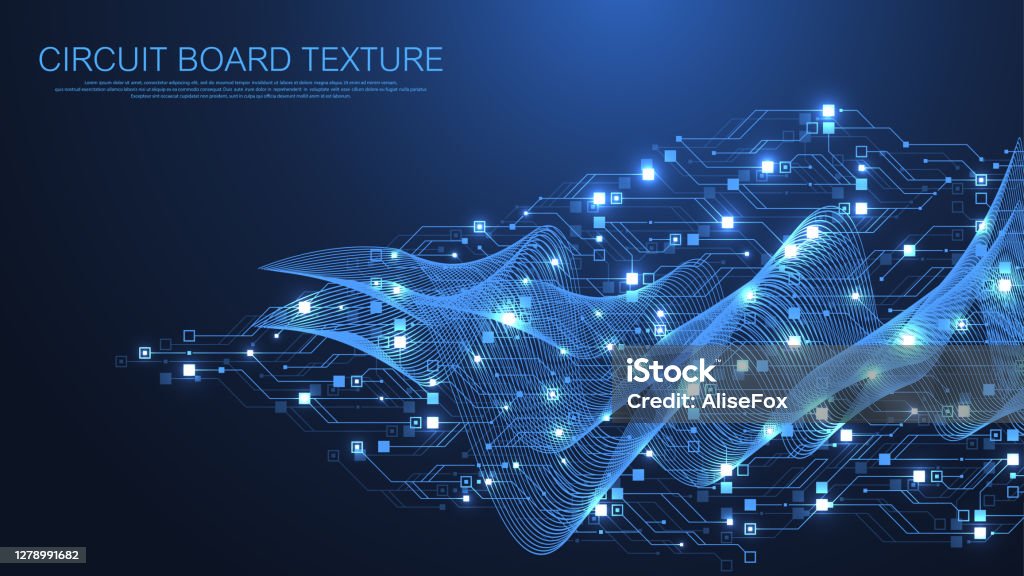 Technology Abstract Circuit Board Texture Background Hightech Futuristic  Circuit Board Banner Wallpaper Digital Data Engineering Electronic  Motherboard Minimal Array Big Data Vector Illustration Stock Illustration -  Download Image Now - iStock