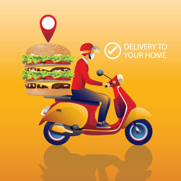 istock Online Shopping Concept, on Website or Mobile phone Application, Digital marketing. stay at home and using smartphones, food delivery. Vector for Design illustration 24-hours shopping 1278993045