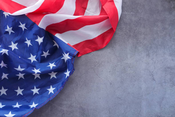 istock american flag on black background with copy space , 1279004432