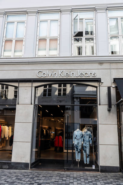 Calvin Klein Jeans Clothing Store In Købmagergade Street Copenhagen Denmark  Stock Photo - Download Image Now - iStock