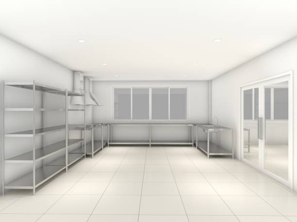 istock abstract sketch design of kitchen room ,3d rendering 1279011709