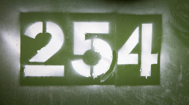 istock white numbers white paint on a green background 1279016069