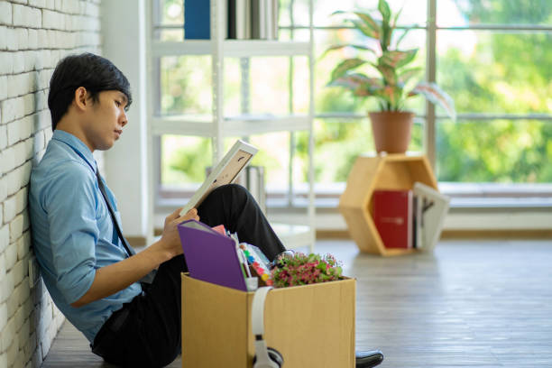 istock Asian business man in the office new normal 1279018894