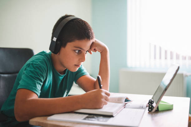 istock Little Boy IS Studying At Home 1279031190