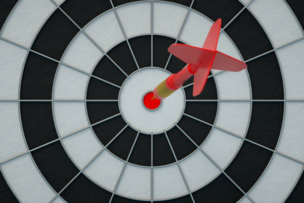 istock Dart in Bull's Eye 1279034235