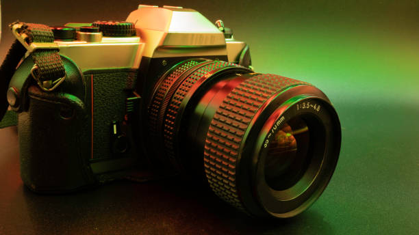 istock Analog roll or reel vintage camera 1279034762