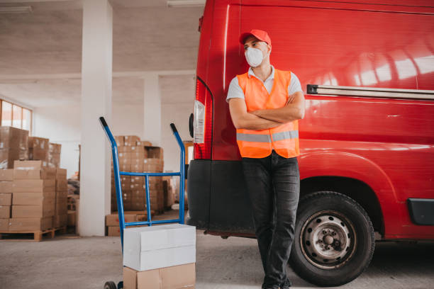 istock Food delivery man 1279043746