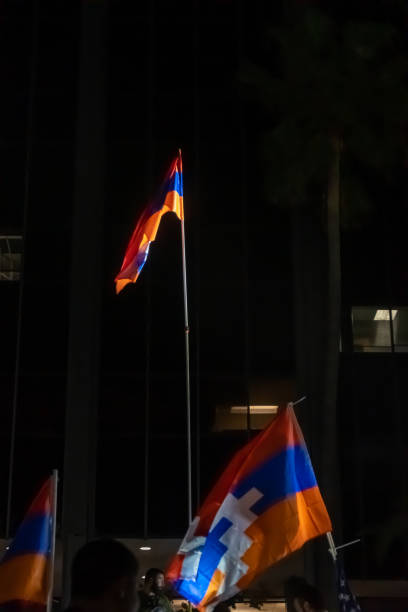 istock Armenian and Artsakh flags 1279048592
