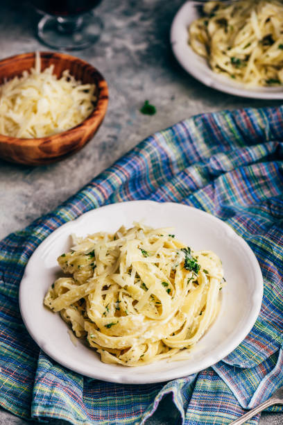 istock Fettuccine with Alfredo Sauce 1279048623