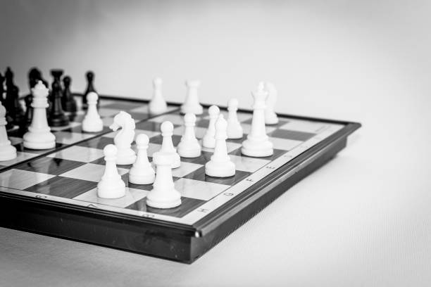 istock Chess photographed on a chessboard 1279067802