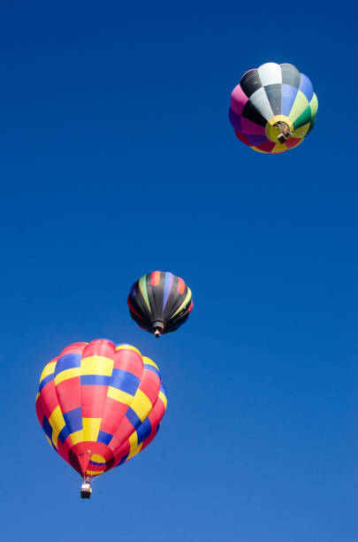 istock Three hot air balloons in the sky 1279072008